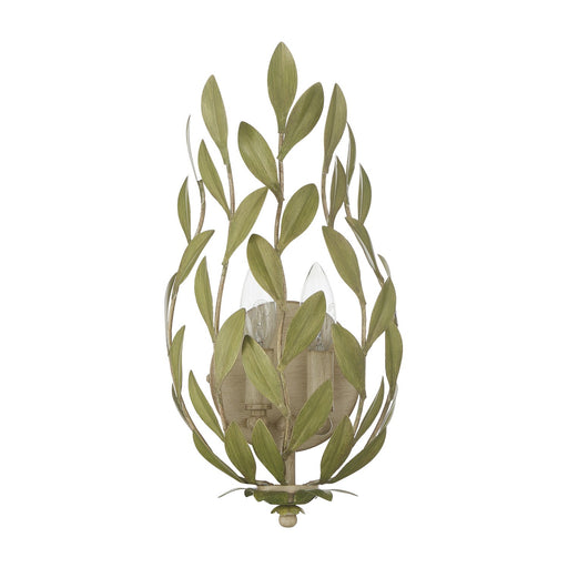 Broche 2 Light 8.25" Sconce in Champagne Green Tea