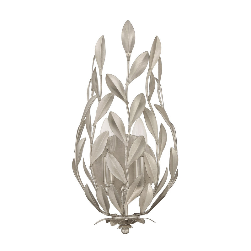 Broche 2 Light 8.25" Sconce in Antique Silver
