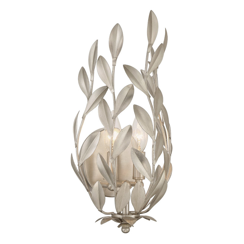 Broche 2 Light 8.25" Sconce in Antique Silver