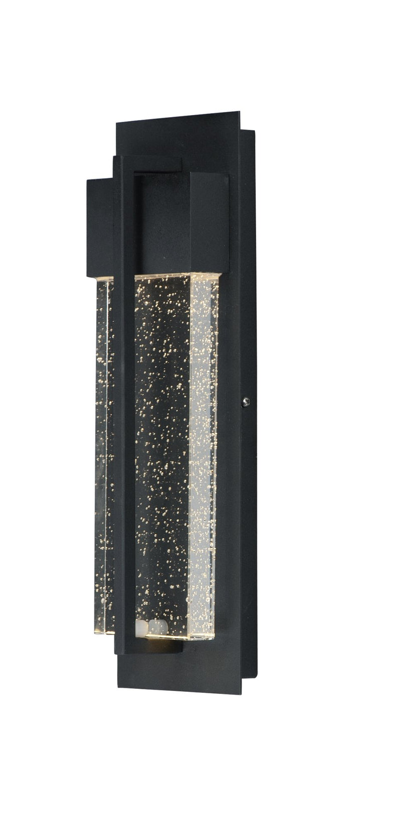 Cascade Small Dimmable LED Outdoor Wall Sconce in Black