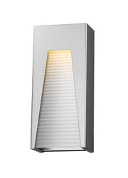 Millenial 1 Light 8" Outdoor Wall Light in Silver