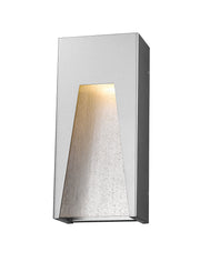Millenial 1 Light 6" Outdoor Wall Light, 13.25" Tall in Silver