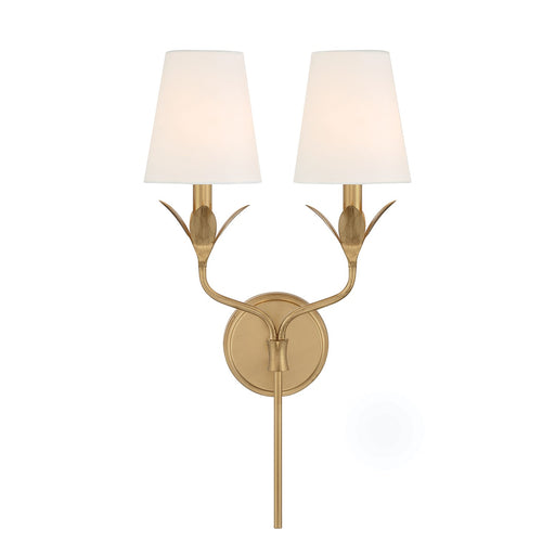 Broche 2 Light 12" Sconce in Antique Gold