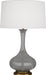 Pike Table Lamp with Pearl Dupoini Fabric Shade - Lamps Expo