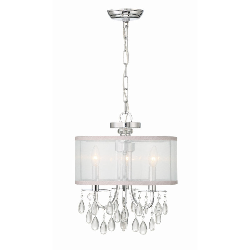 Hampton 3 Light 14" Pendant in Polished Chrome
