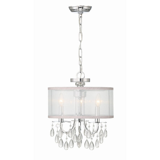 Hampton 3 Light 14" Pendant in Polished Chrome
