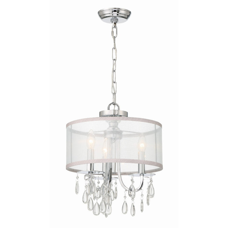 Hampton 3 Light 14" Pendant in Polished Chrome