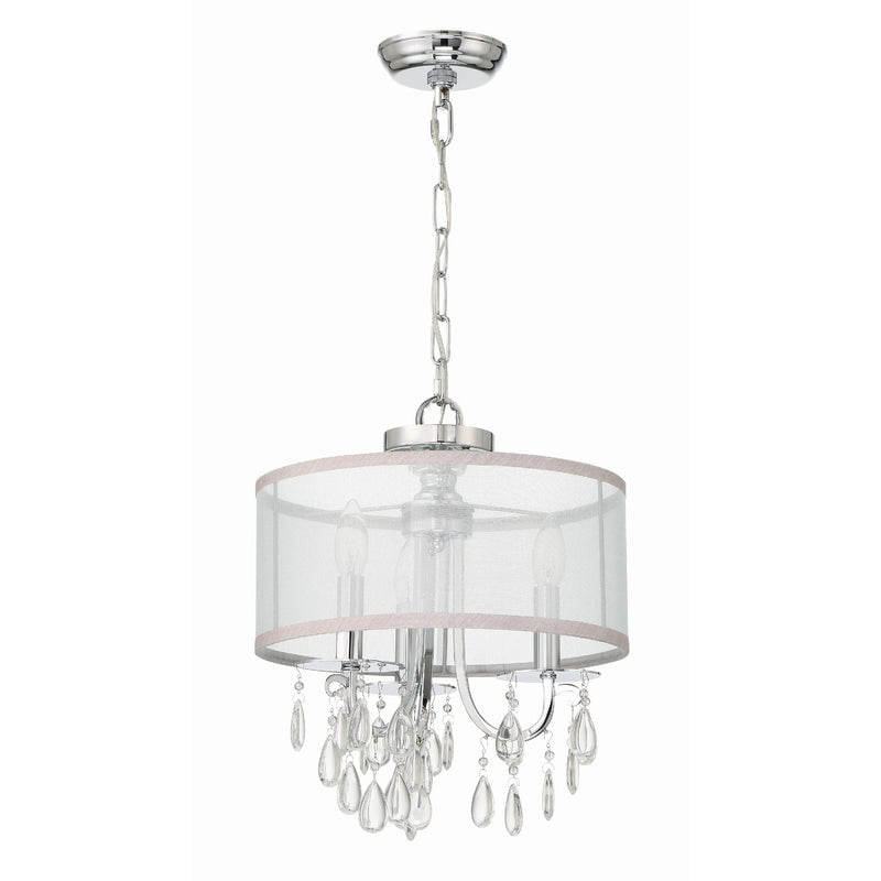 Hampton 3 Light 14" Pendant in Polished Chrome