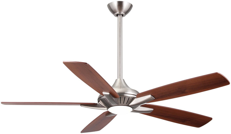 Dyno 52" LED Ceiling Fan in Brushed Nickel / Medium Maple / Dark Walnut