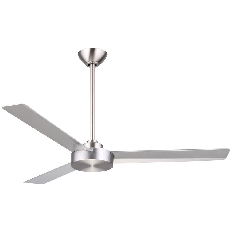 Roto 52" Ceiling Fan in Brushed Aluminum / Silver
