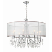 Hampton 8 Light 32" Chandelier in Polished Chrome