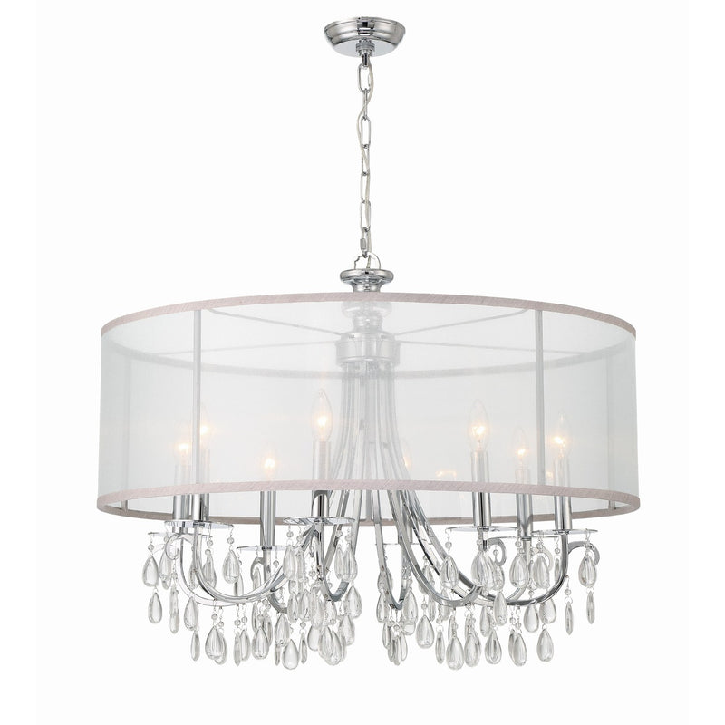 Hampton 8 Light 32" Chandelier in Polished Chrome