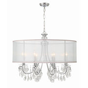 Hampton 8 Light 32" Chandelier in Polished Chrome