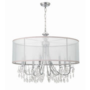 Hampton 8 Light 32" Chandelier in Polished Chrome