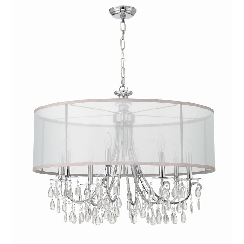 Hampton 8 Light 32" Chandelier in Polished Chrome