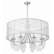 Hampton 8 Light 32" Chandelier in Polished Chrome