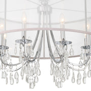 Hampton 8 Light 32" Chandelier in Polished Chrome