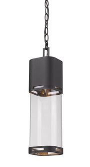 Lestat 1 Light 5" Outdoor Chain Mount Ceiling Fixture in Black