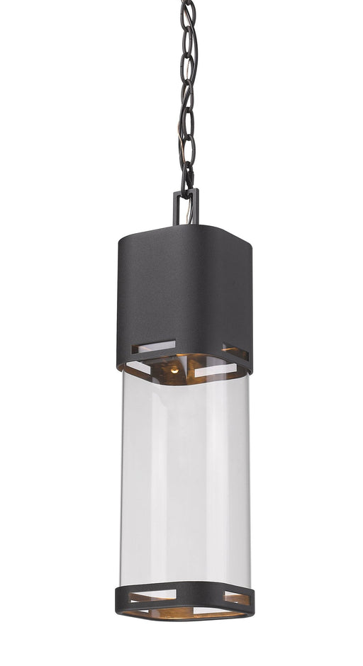 Lestat 1 Light 5" Outdoor Chain Mount Ceiling Fixture in Black