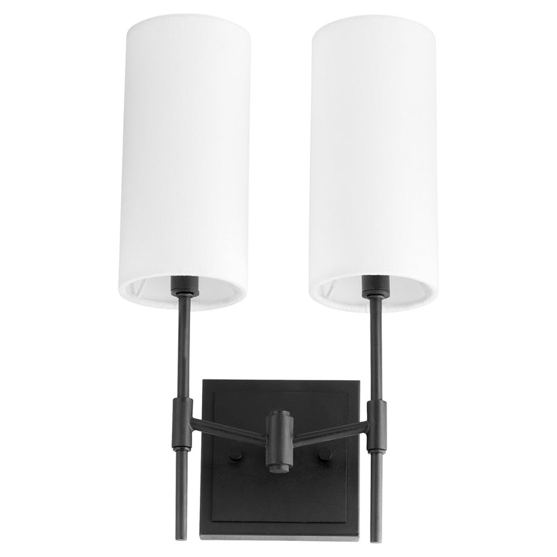 Hamilton 2 Light Wall Sconce in Matte Black