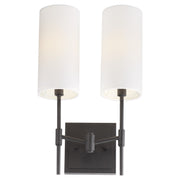 Hamilton 2 Light Wall Sconce in Matte Black