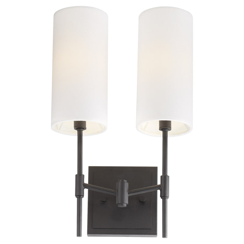 Hamilton 2 Light Wall Sconce in Matte Black