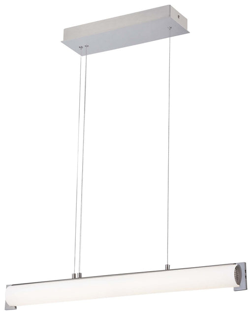Tube LED Linear Pendant in Brushed Nickel