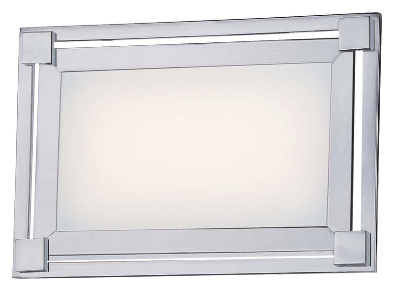 Framed LED Wall Sconce in Chrome
