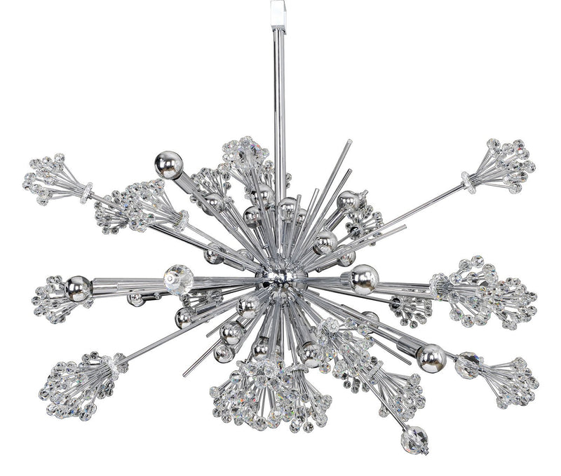 Constellation 30-Light 36" Chandelier in Polished Chrome