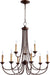 Brooks 9-Light Chandelier - Lamps Expo