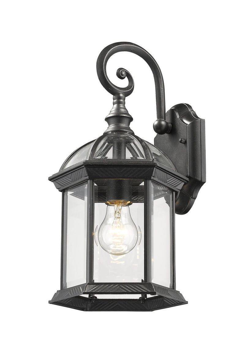 Annex 1 Light 8" Outdoor Wall Light in Black