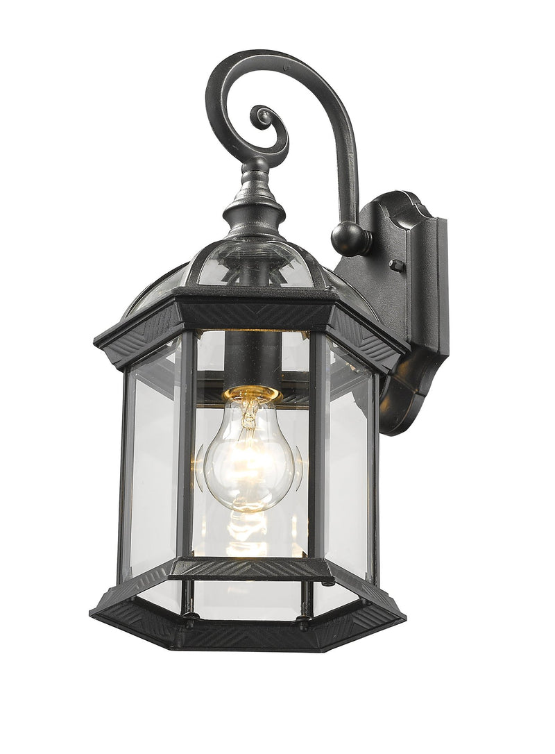 Annex 1 Light 8" Outdoor Wall Light in Black
