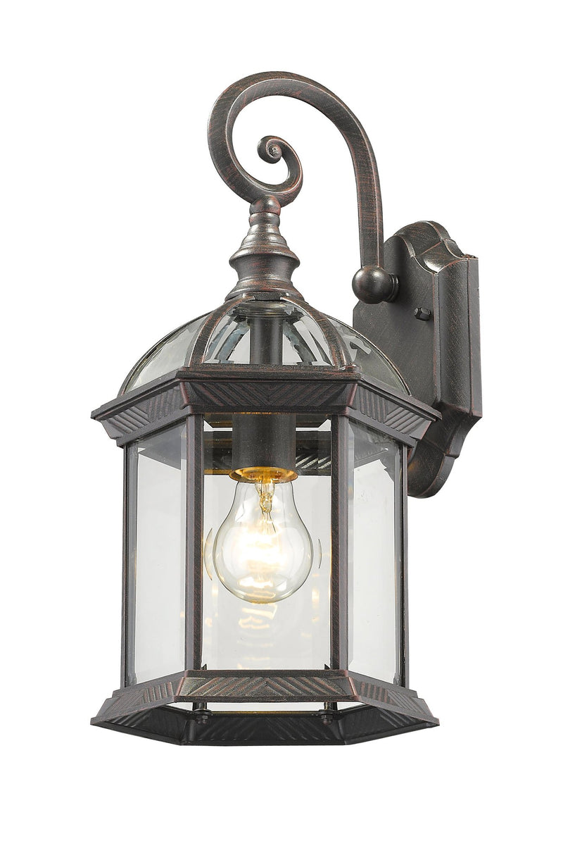 Annex 1 Light 8" Outdoor Wall Light in Rust