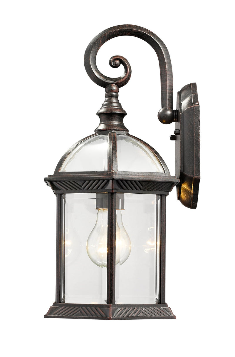 Annex 1 Light 8" Outdoor Wall Light in Rust