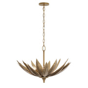 Zanara 3-Light 19" Pendant in Brass Kisser