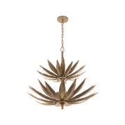 Zanara 9-Light 26" Multi-Tier Pendant in Brass Kisser