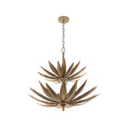 Zanara 9-Light 26" Multi-Tier Pendant in Brass Kisser