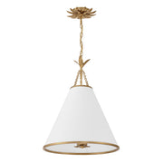 Broche 4 Light 18" Pendant in Antique Gold