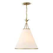 Broche 4 Light 18" Pendant in Antique Gold