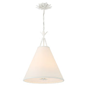 Broche 4 Light 18" Pendant in Matte White