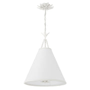 Broche 4 Light 18" Pendant in Matte White