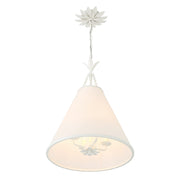 Broche 4 Light 18" Pendant in Matte White