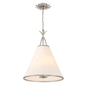 Broche 4 Light 18" Pendant in Antique Silver