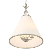 Broche 4 Light 18" Pendant in Antique Silver