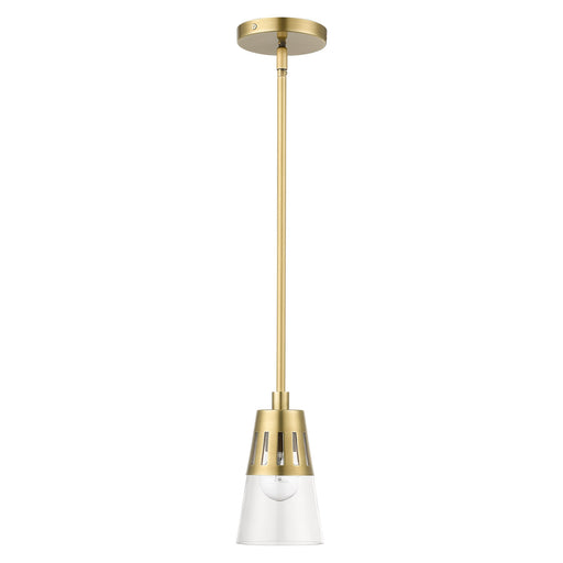 Brynhurst Mini Pendant in Natural Brass