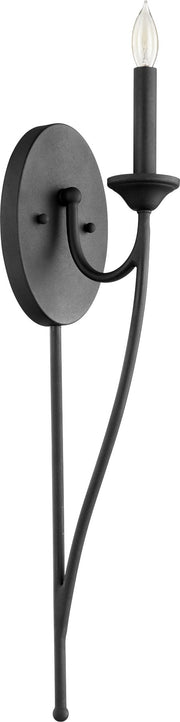 Brooks 1 Light Wall Sconce in Textured Black