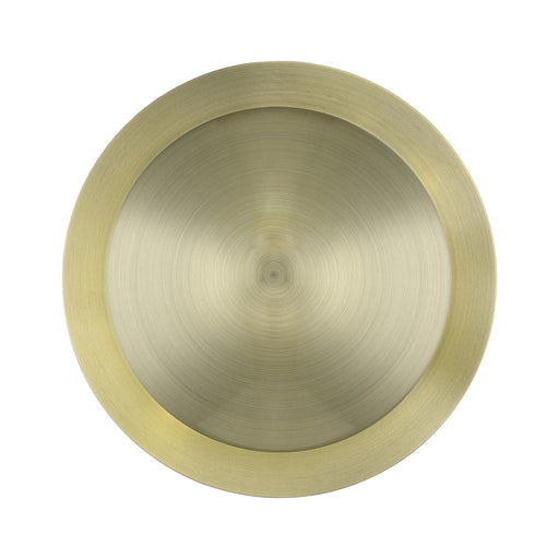 Ventura 2-Light Medium ADA Semi-Flush Mount / Wall Sconce in Antique Brass