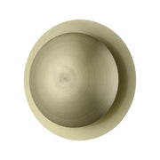 Ventura 2-Light Medium ADA Semi-Flush Mount / Wall Sconce in Antique Brass