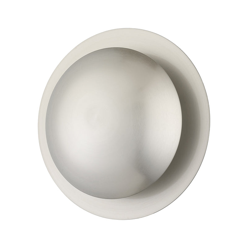 Ventura 2-Light Medium ADA Semi-Flush Mount / Wall Sconce in Brushed Nickel