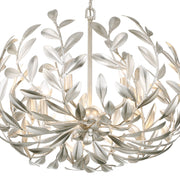 Broche 5 Light 23" Chandelier in Antique Silver